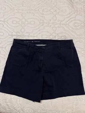 Talbots Navy Chino Bermuda Shorts 5” inseam